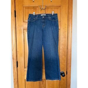 Tommy Hilfiger Womens Low Rise Bootcut Jeans Medium Wash Blue Size 8S Stretch